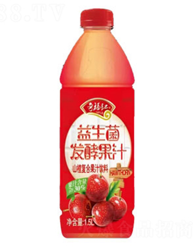 奇福�益生菌�l酵山楂汁1.5L