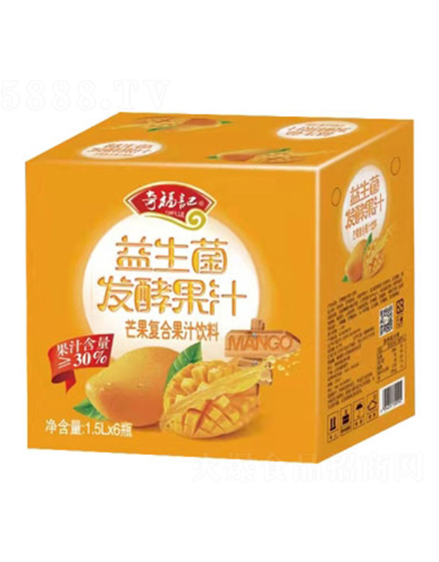 奇福�益生菌�l酵芒果汁1.5LX6